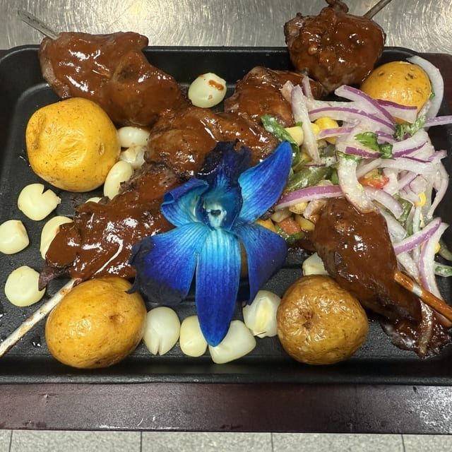 Anticuchos.